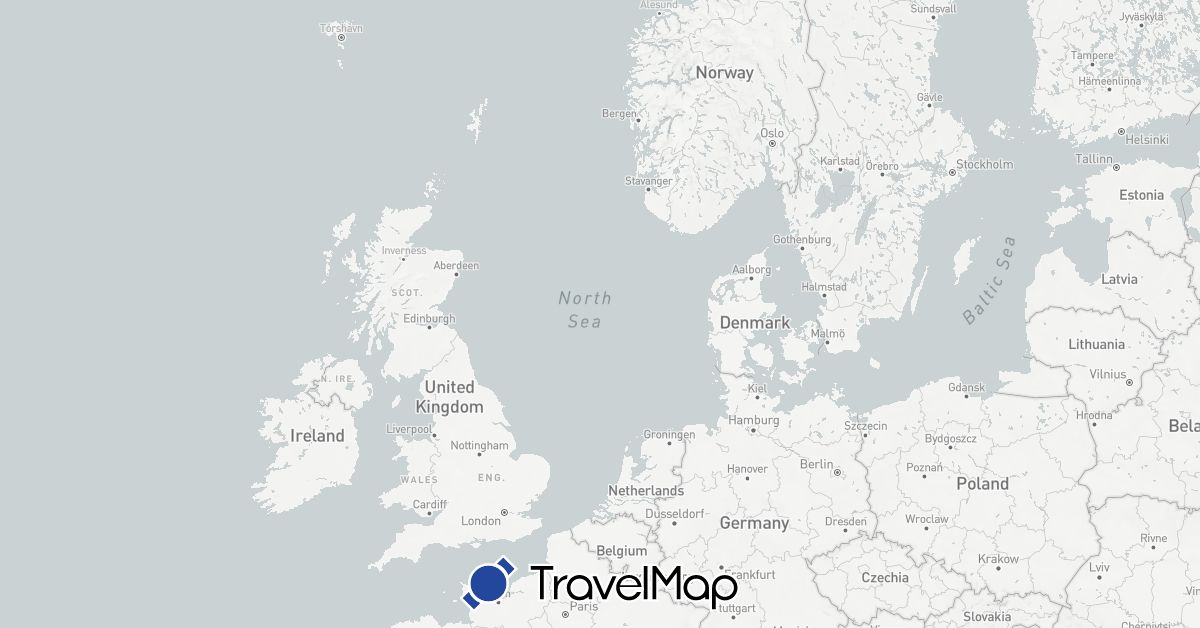 TravelMap itinerary: eurovelo 12 in Germany, Denmark, United Kingdom, Netherlands, Norway, Sweden (Europe)